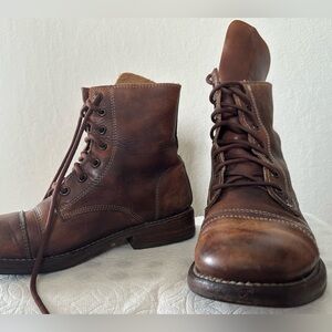 BED|STU Brown Ankle Boots Handmade